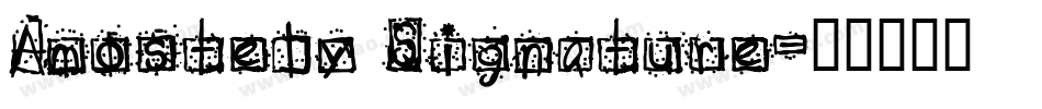 Amostely Signature字体转换